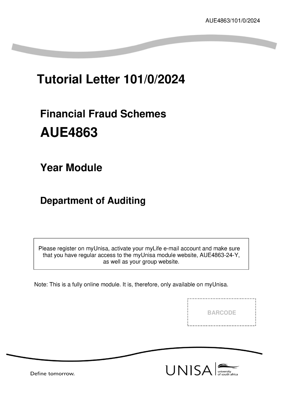 TL101 AUE4863 0 B 2024 MODULE AUE4863 101 0 2024 Tutorial Letter   Thumb 1200 1697 