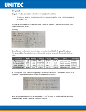 Dlscrib - Ejercicios Termodinamica - 3 Determine El Volumen Específico ...