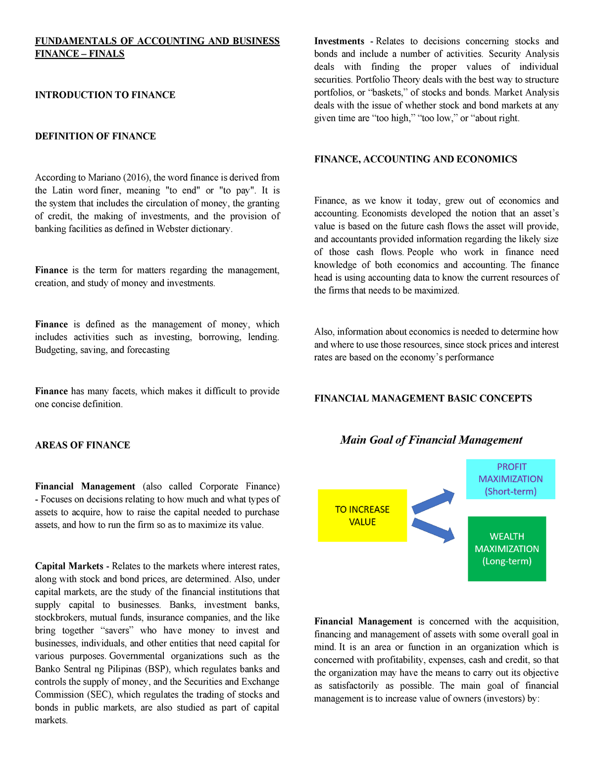 Fundamentals-OF- Accounting-AND- Business- Finance- Finals ...