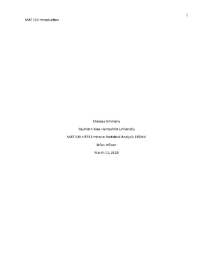 Mat 133 Milestone Two Guidelines And Rubric-analysis - Mat 133 