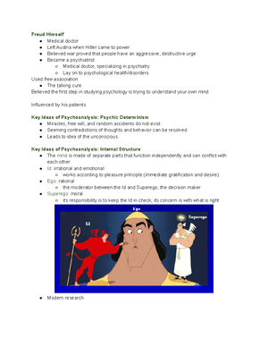 Exam 2 Review Sheet 2024 - PSYC 1004 Review Sheet for Exam 2 The exam ...