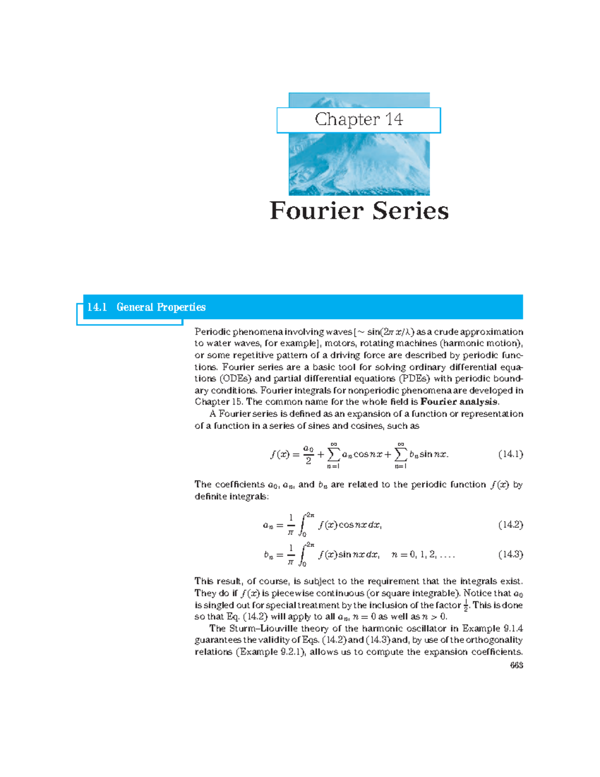 Fourier Series - Chapter 14 Fourier Series 14 General Properties ...