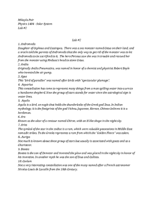 Solar system lecture notes - The solar system is a vast and complex ...