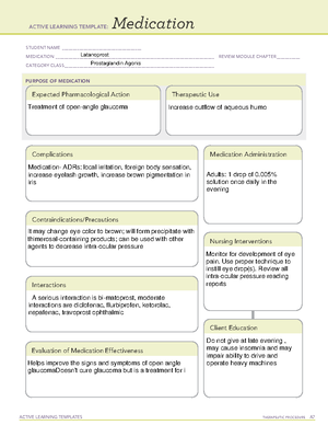 Ati Bumetanide (Bumex) Medication Sheet - PNSG 2240 - Studocu