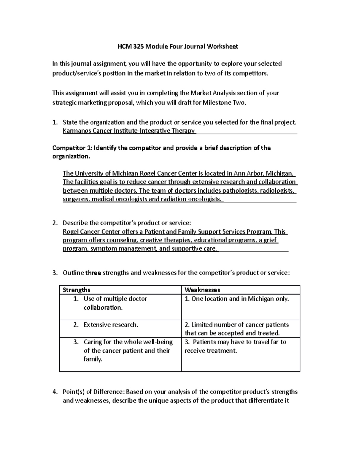 HCM 325 Module Four Journal Worksheet - This Assignment Will Assist You ...