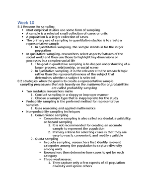 Week 1 // chapter 1 and 2 notes - Week 1 1 alternatives to social ...