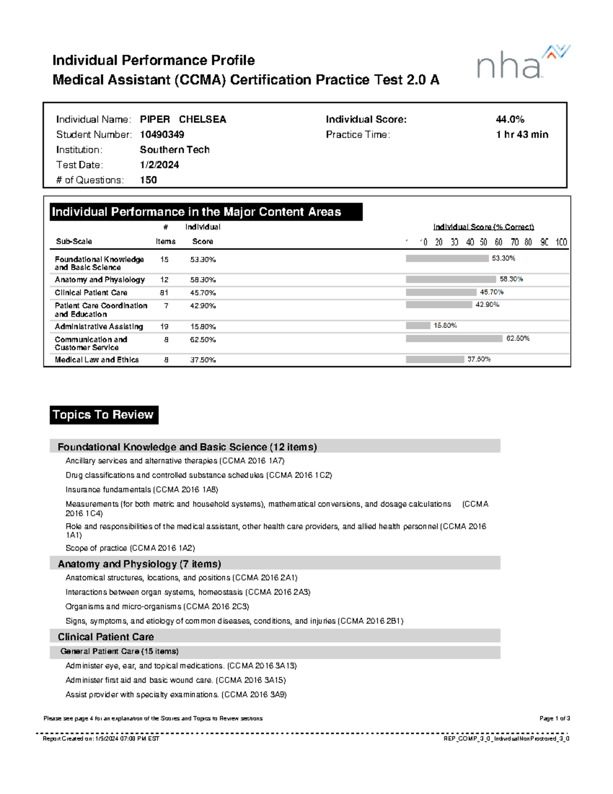 REP COMP 3 0 Individual Non Proctored 3 0 Booklet ID 97963197 8c38b26b ...