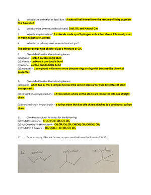 Homework #8 - Chapter 8 - Look at the following balanced chemical ...