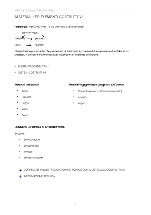 MEC 2° Semestre (fino Ai Profilati) - SOLAI CLASSIFICAZIONE E TIPOLOGIE ...