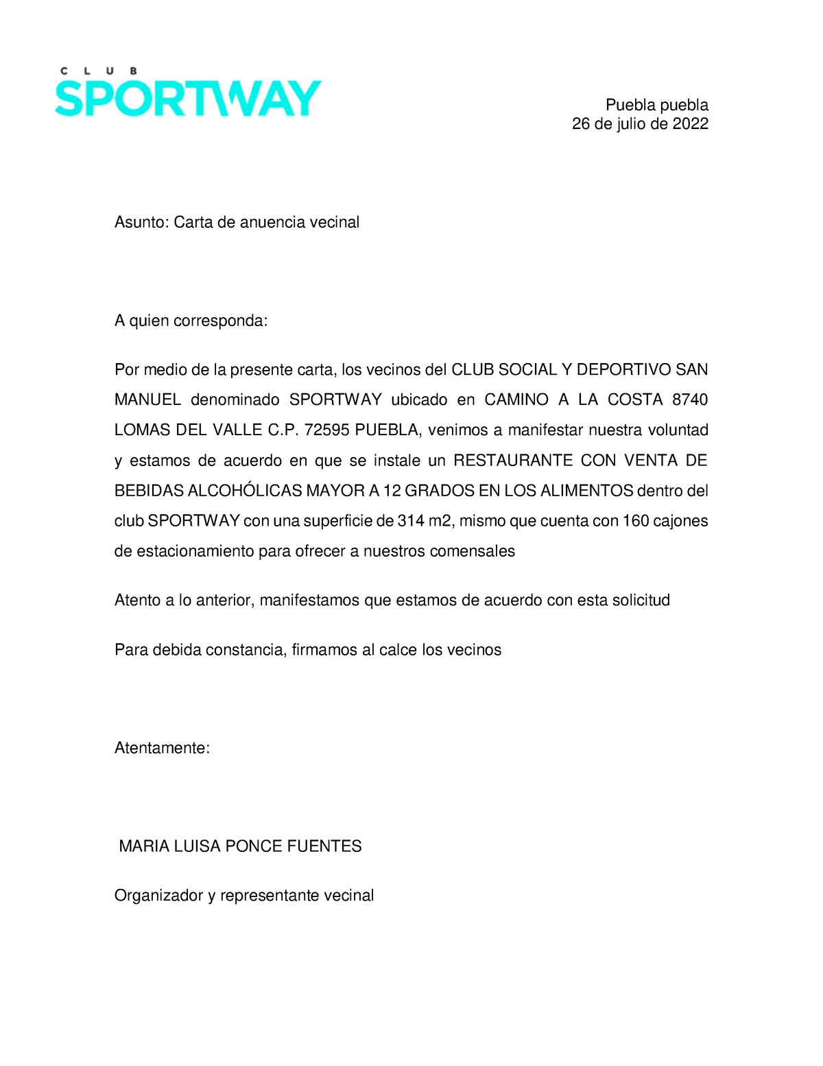 Formato De Carta De Anuencia De Vecinos 2024 5549