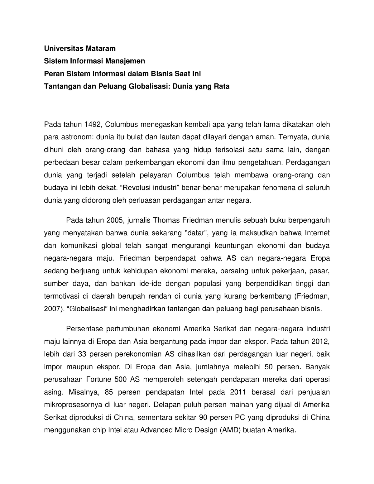 Peran Sistem Informasi Dalam Bisnis Saat Ini; Tantangan Dan Peluang ...