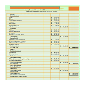 EA4 Balance General Fundamentos DE Contabilidad - Formato: hoja tabular ...