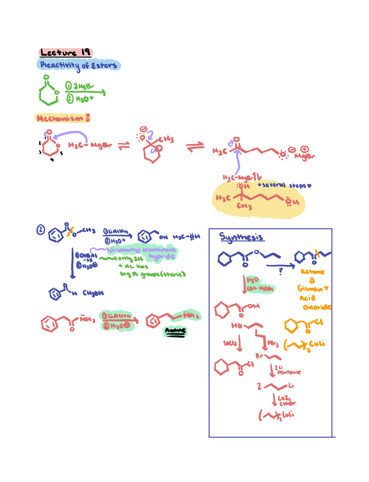 Lecture 19 - Professor Shabbir. OCHEM 2 - Lecture 19 Reactivity Of ...