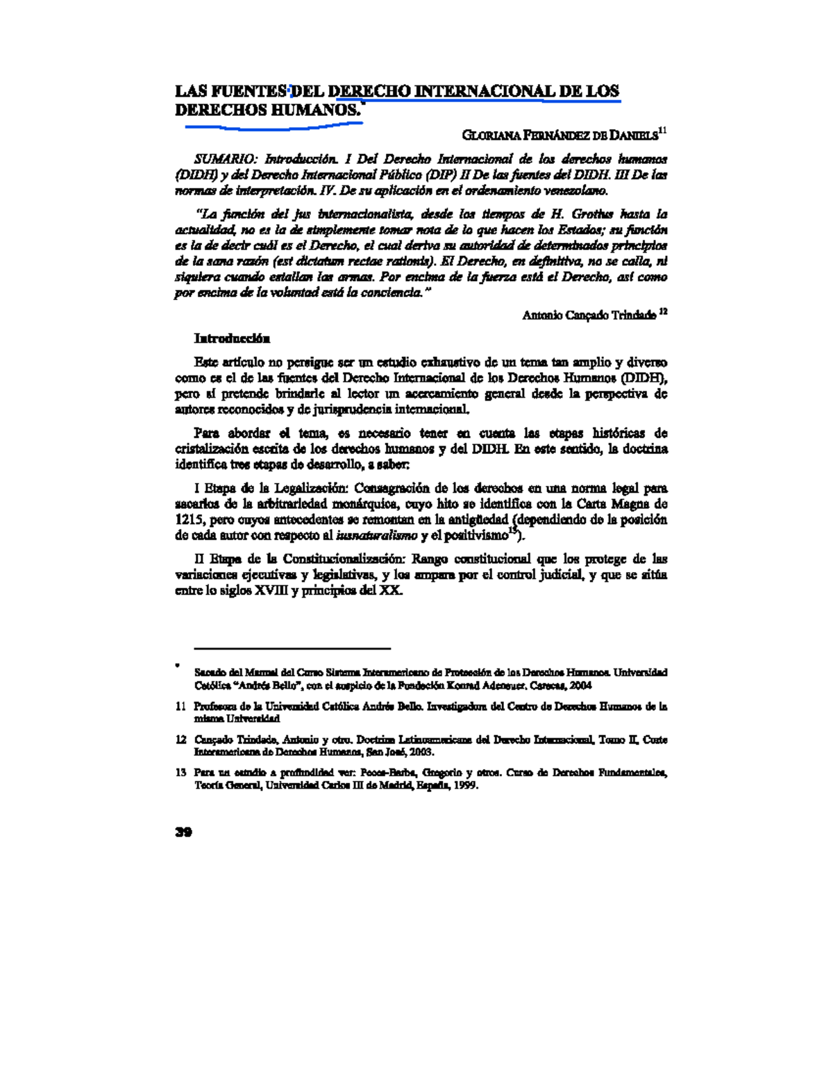 41-73 - apuntes - LAS FUENTESDEL DERECHO INTERNACIONAL DE LOS DERECHOS ...
