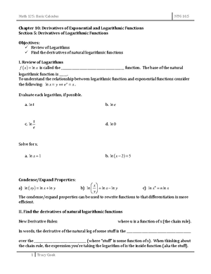 125 syllabus sp15 UT - Departmental Syllabus: Math 125 - Basic Calculus ...