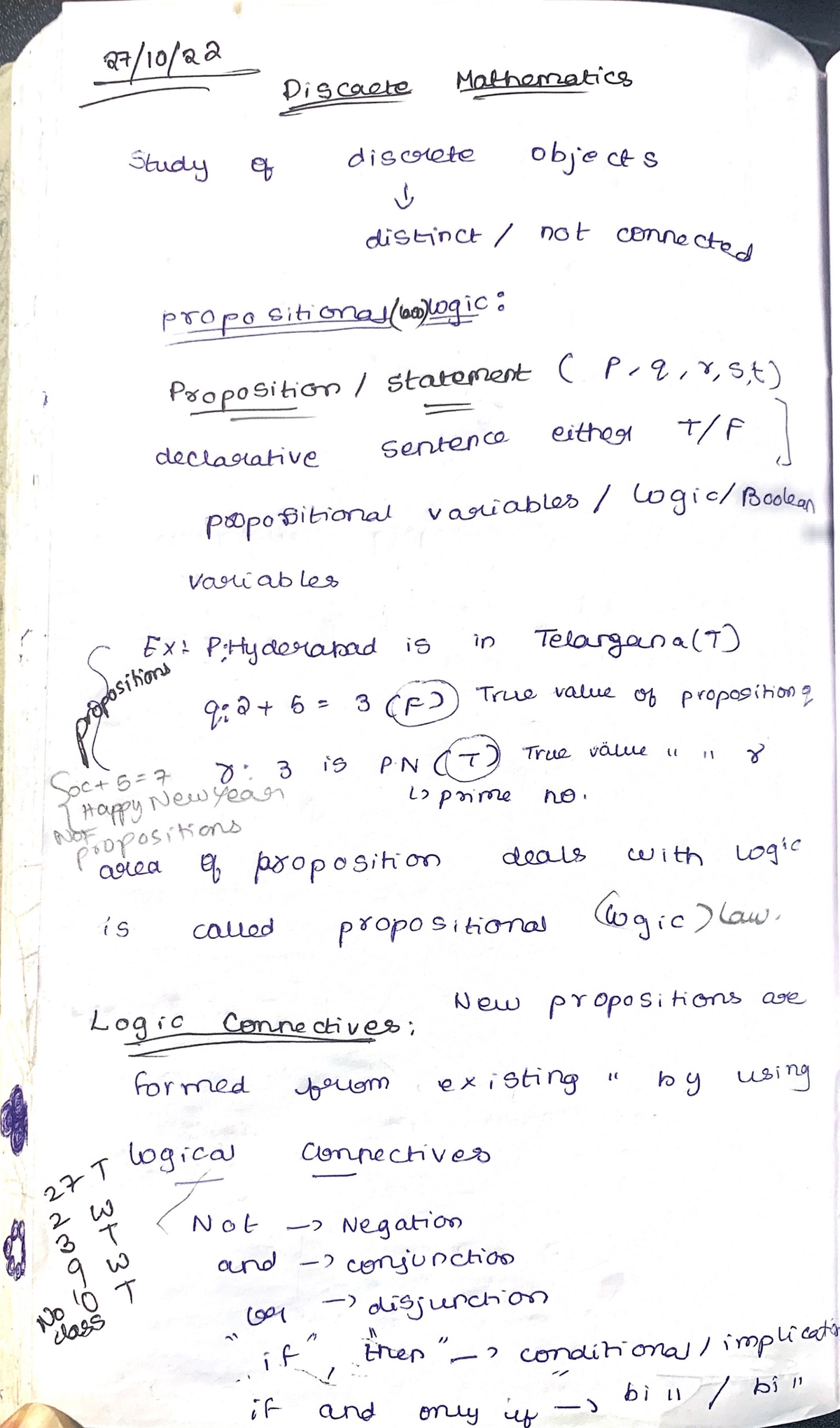 DM UNIT - 1 Notes - Discrete Mathematics Unit 1 - Computer Science And ...