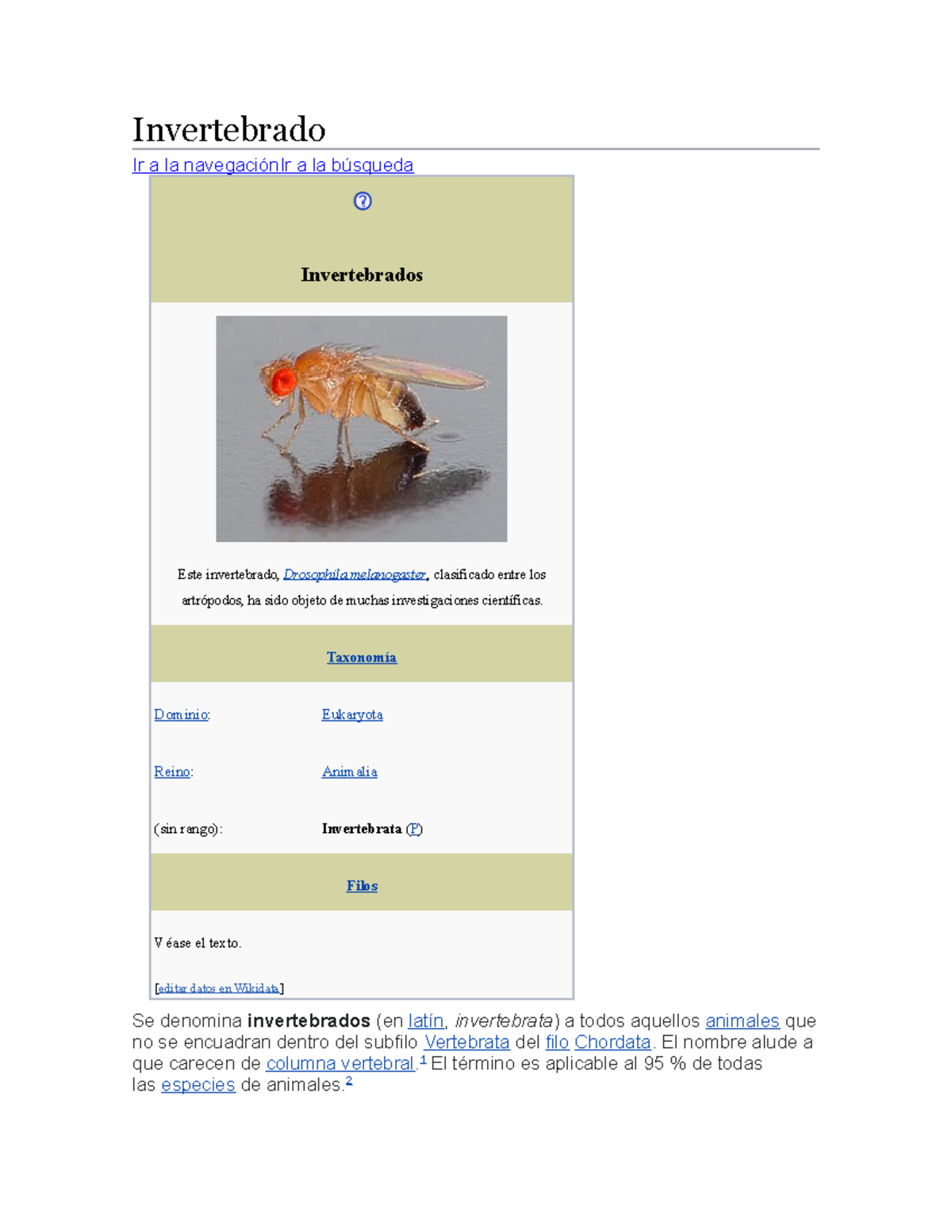 animales Invertebrado y sus d - biologia - UNILLANOS - Studocu