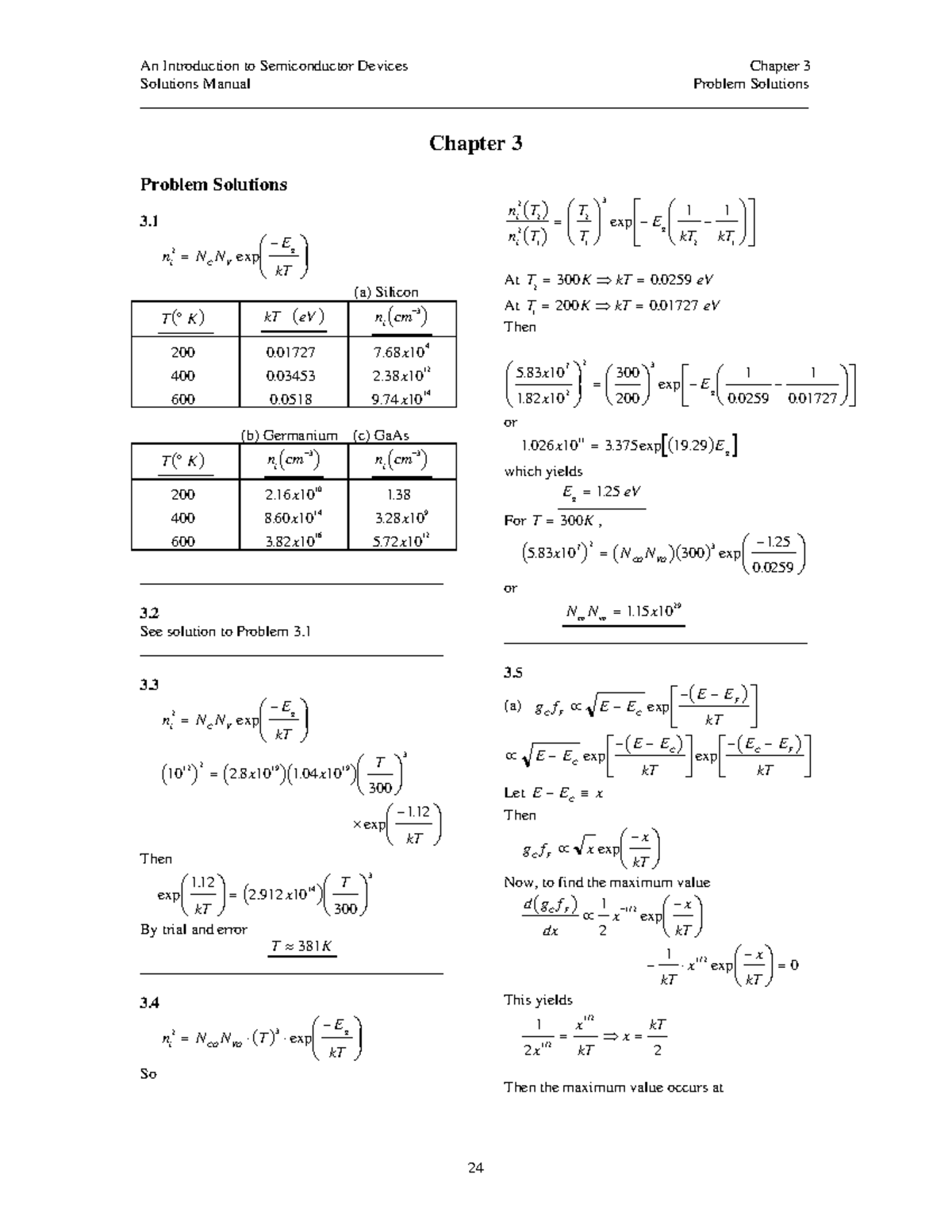 Pr chp3 - this is the solution of semiconductor engineering - Solutions ...