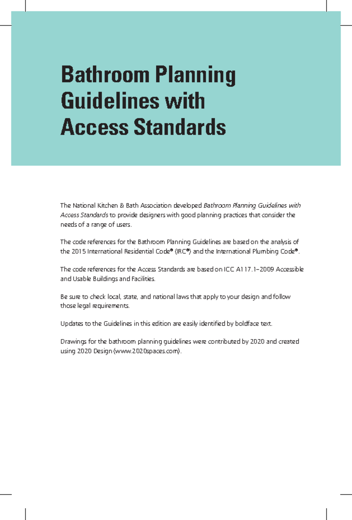 BathPlanningGuidelines Bathroom Planning Guidelines with Access