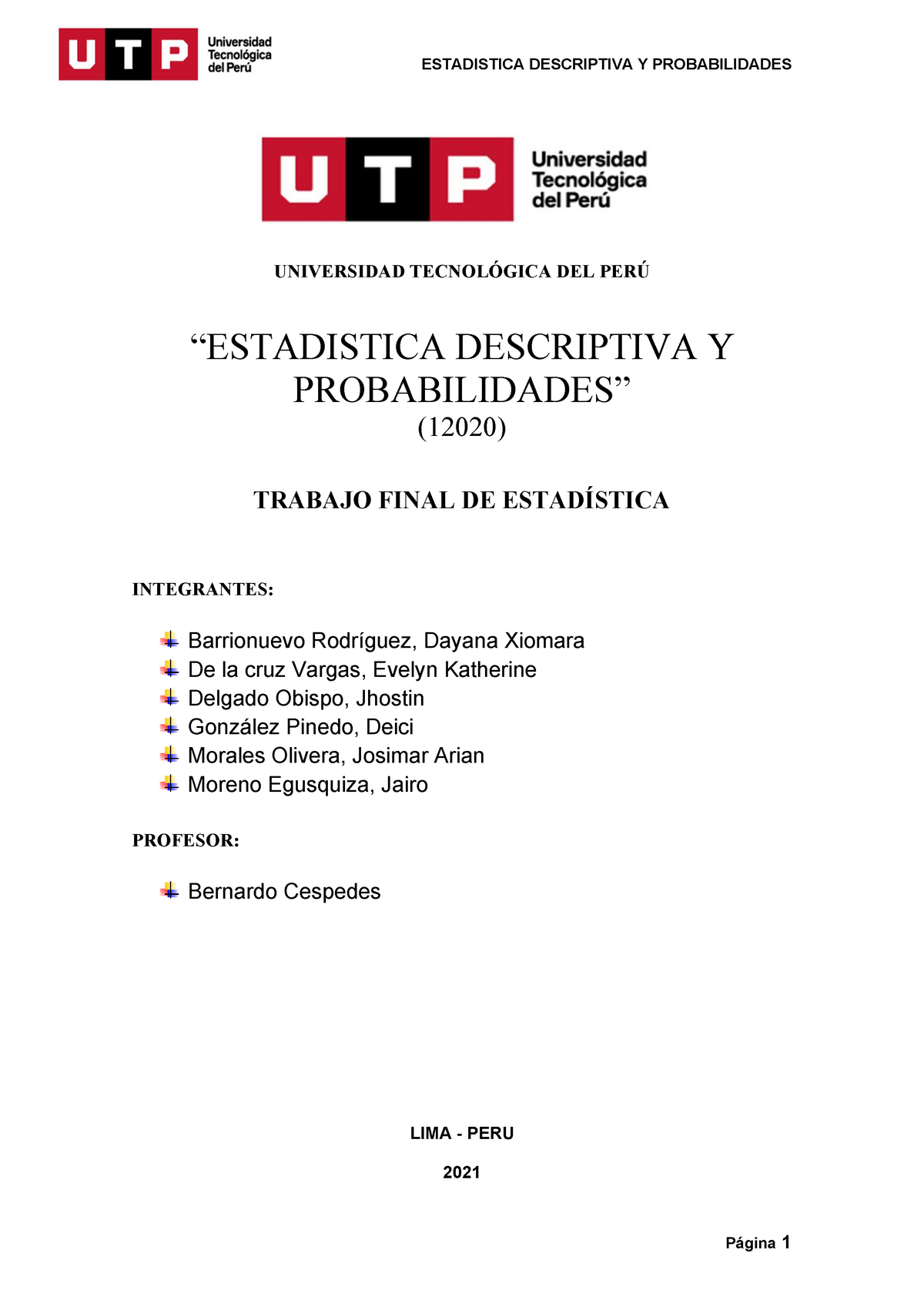 EStadisticas TRabajo Final - Estadistica Descriptiva Y Probabilidades ...