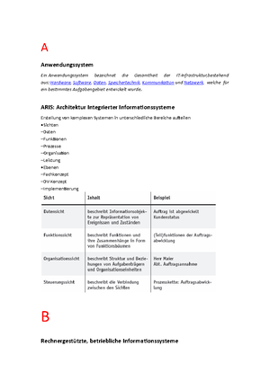 Winfo Definitionen und wichtiges - WINFO Definitionen und wichtiges Was ...