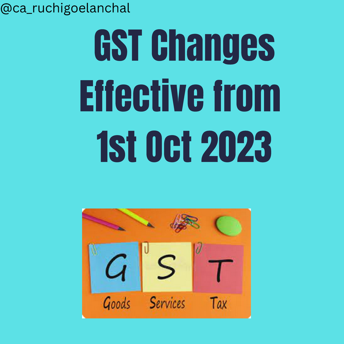 Gst Changes Effective Gst Changes Effective From