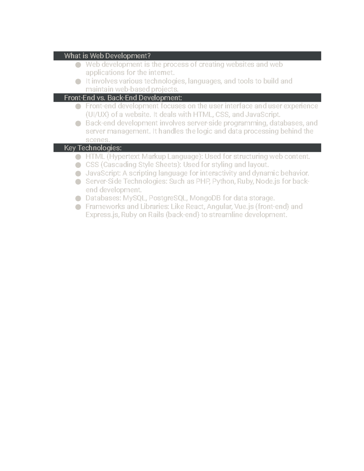 What is Web Development - What is Web Development? Web development is ...