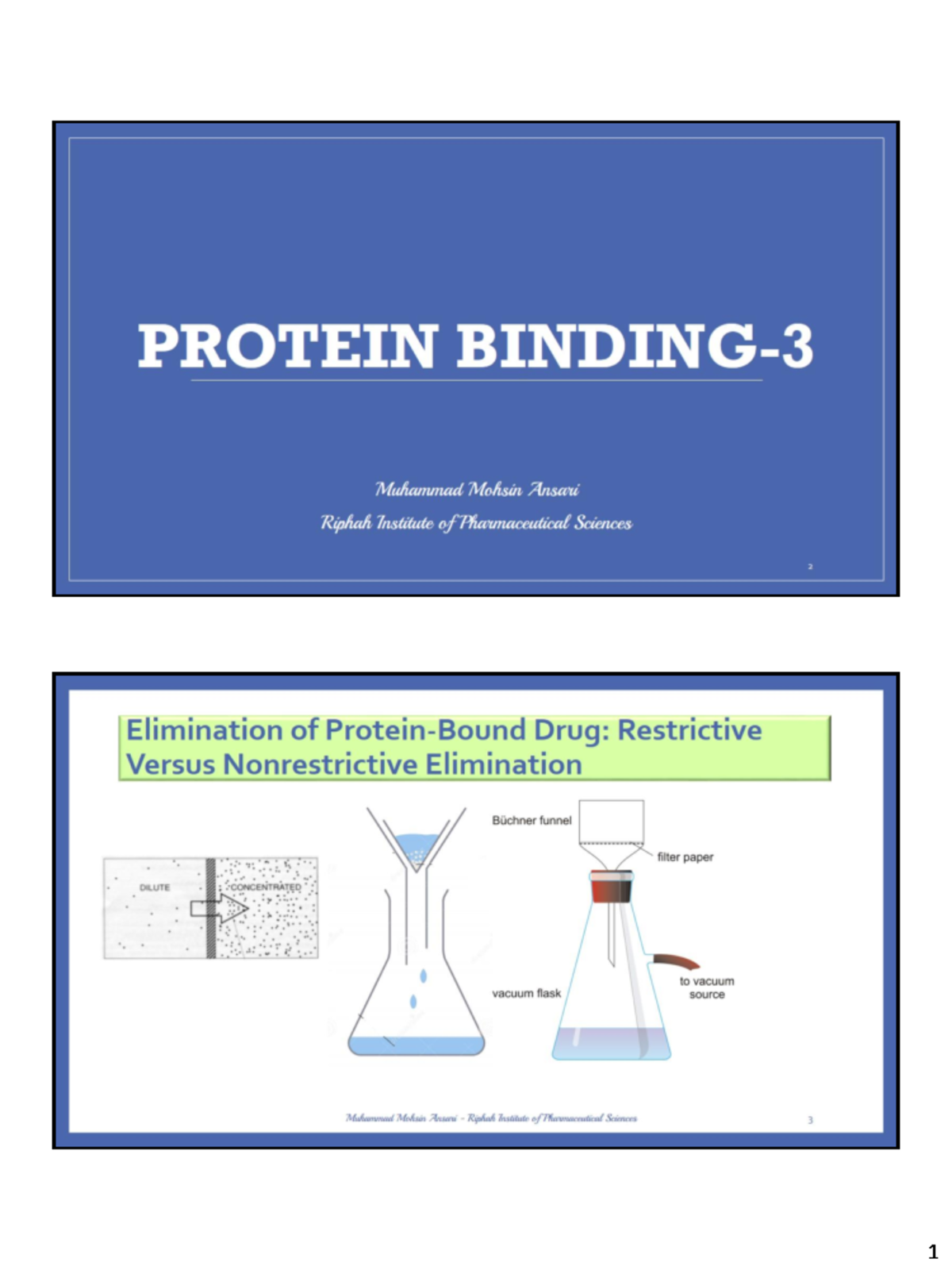 Protein Binding 3 PHRM625S001 Studocu