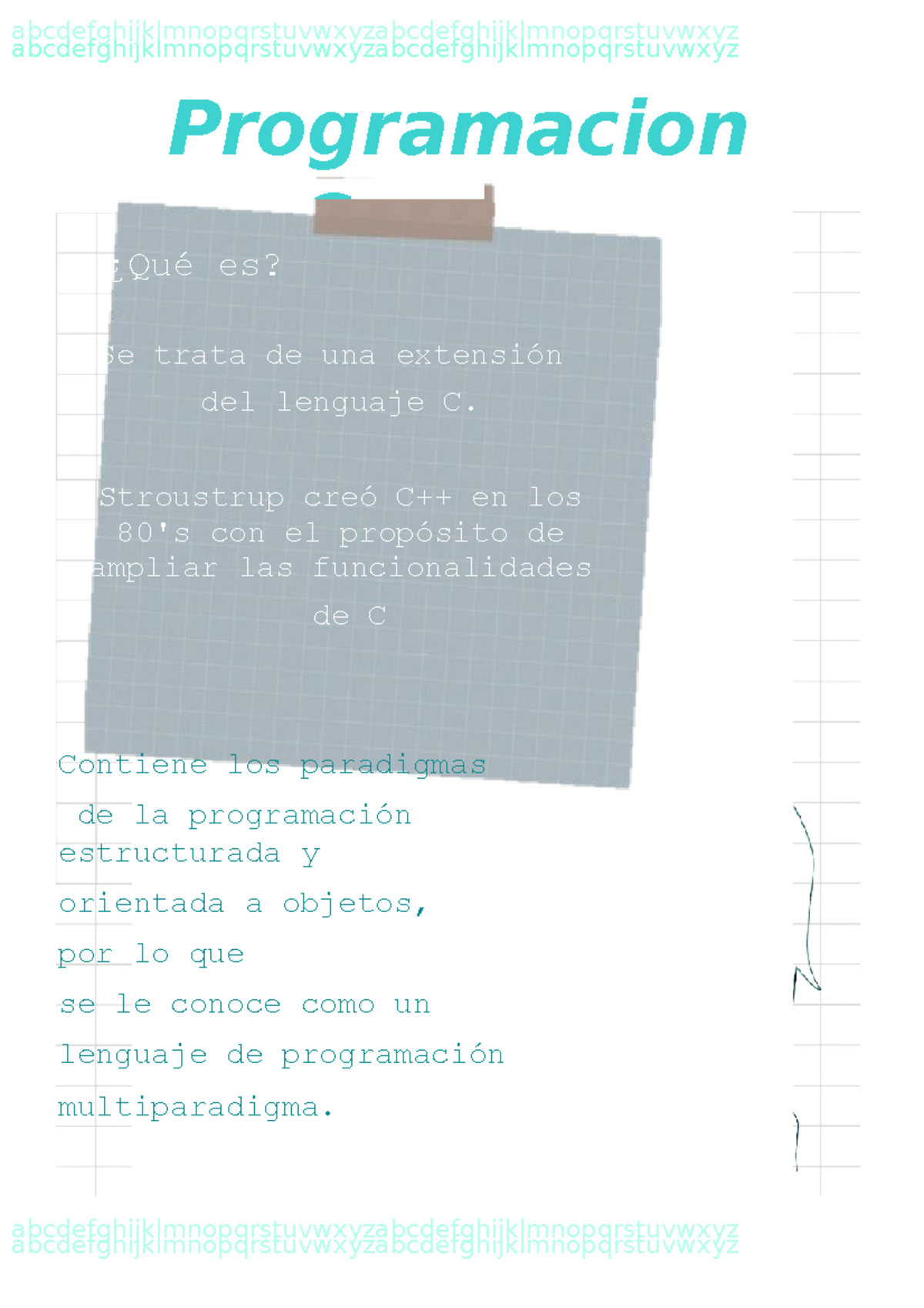C++ Apuntes referenciales (no de clase) - Programacion C++ ¿Qué es? Se ...