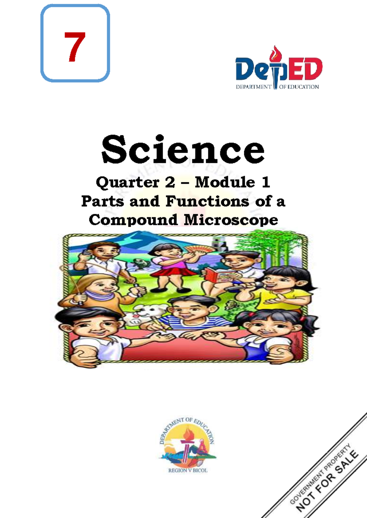 LM Number 1 Grade 7 Science 2nd Quarter Parts and Functions of the