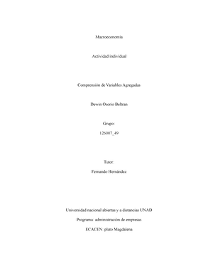 Interpretaci N De Factores De Desequilibrio Econ Mico Anexo T David Ricardo Actividad