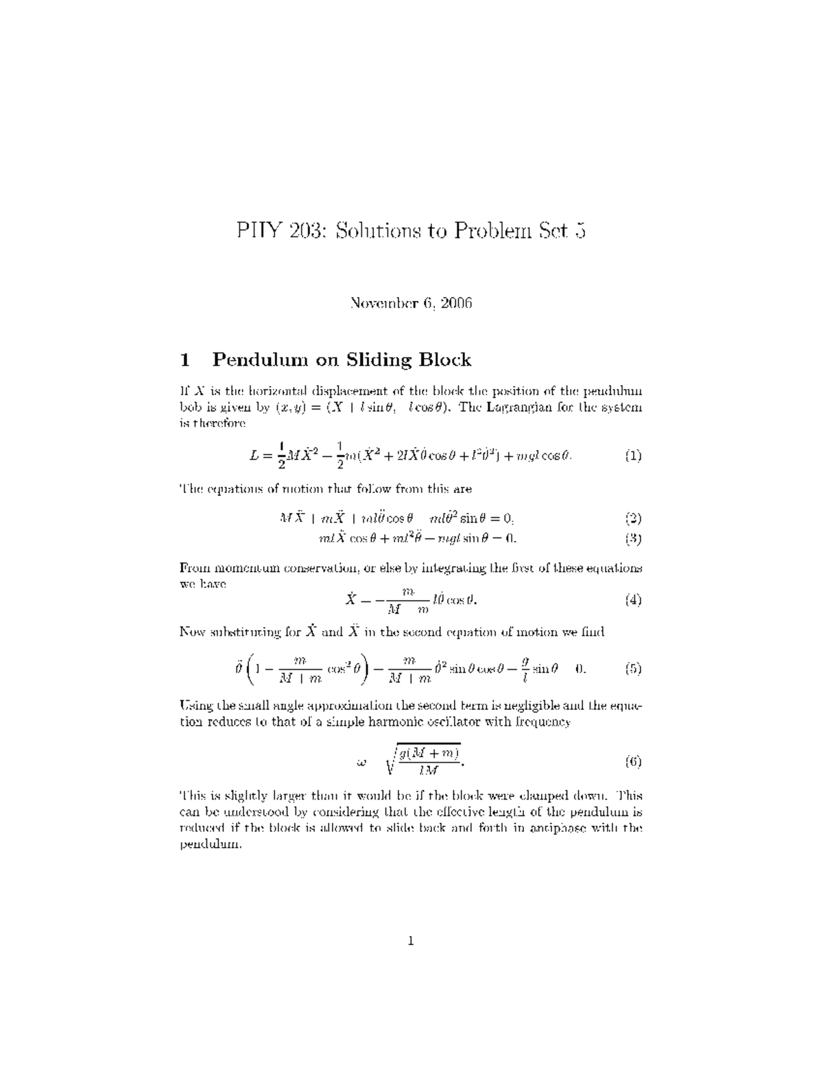 HWsolution 5 - exam - PHY 203 - Studocu