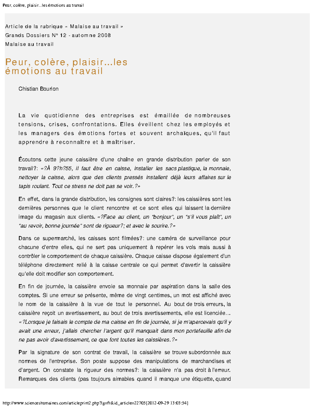 Peur collre plaisir - Chistian Bourion L a v i e q u o t i d i e n n e ...
