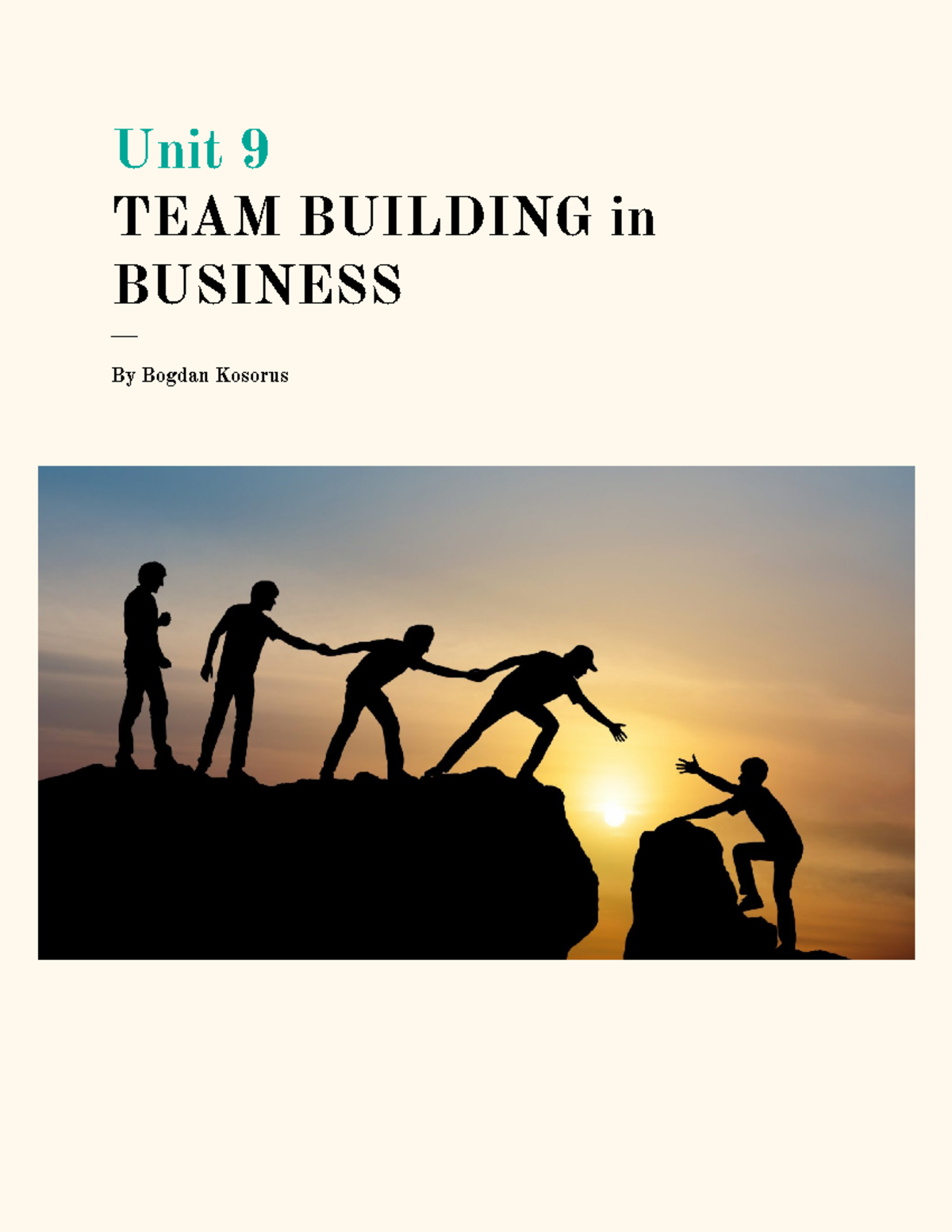 unit-9-team-building-report-unit-9-team-building-in-business-by