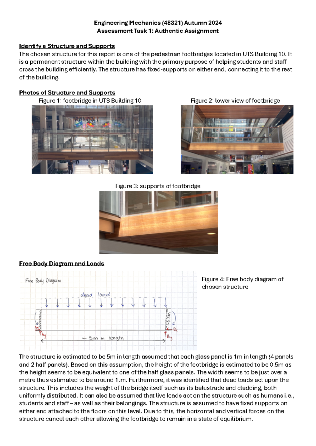 Authentic Assignment - Engineering Mechanics (48321) Autumn 2024 ...