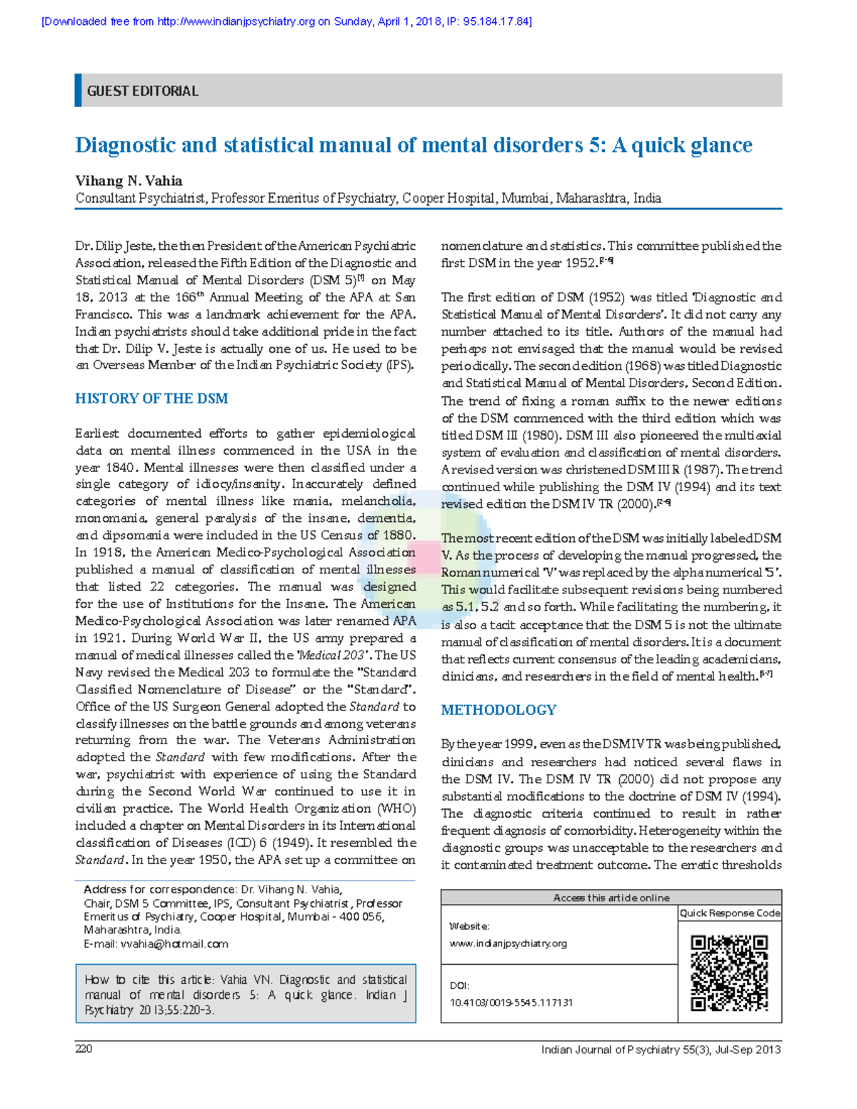 Diagnostic and statistical manual of mental disord - nomenclature and ...