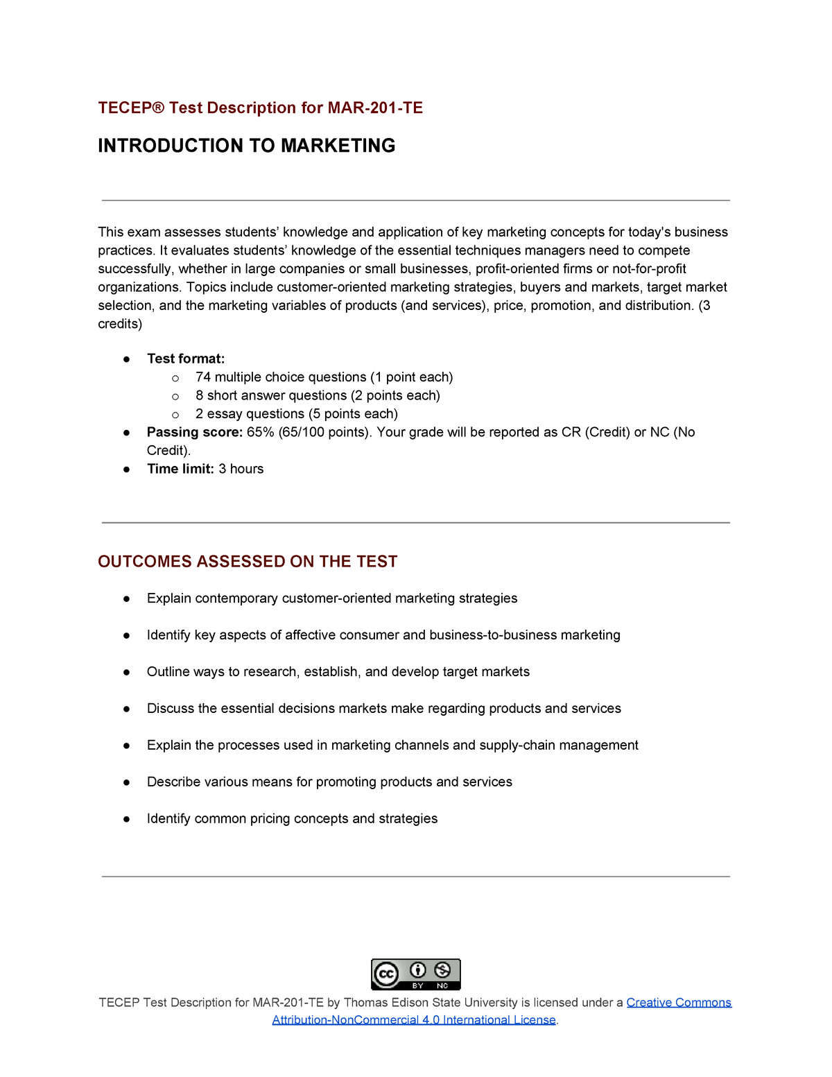 introduction-to-marketing-exam-questions-tecep-test-description-for