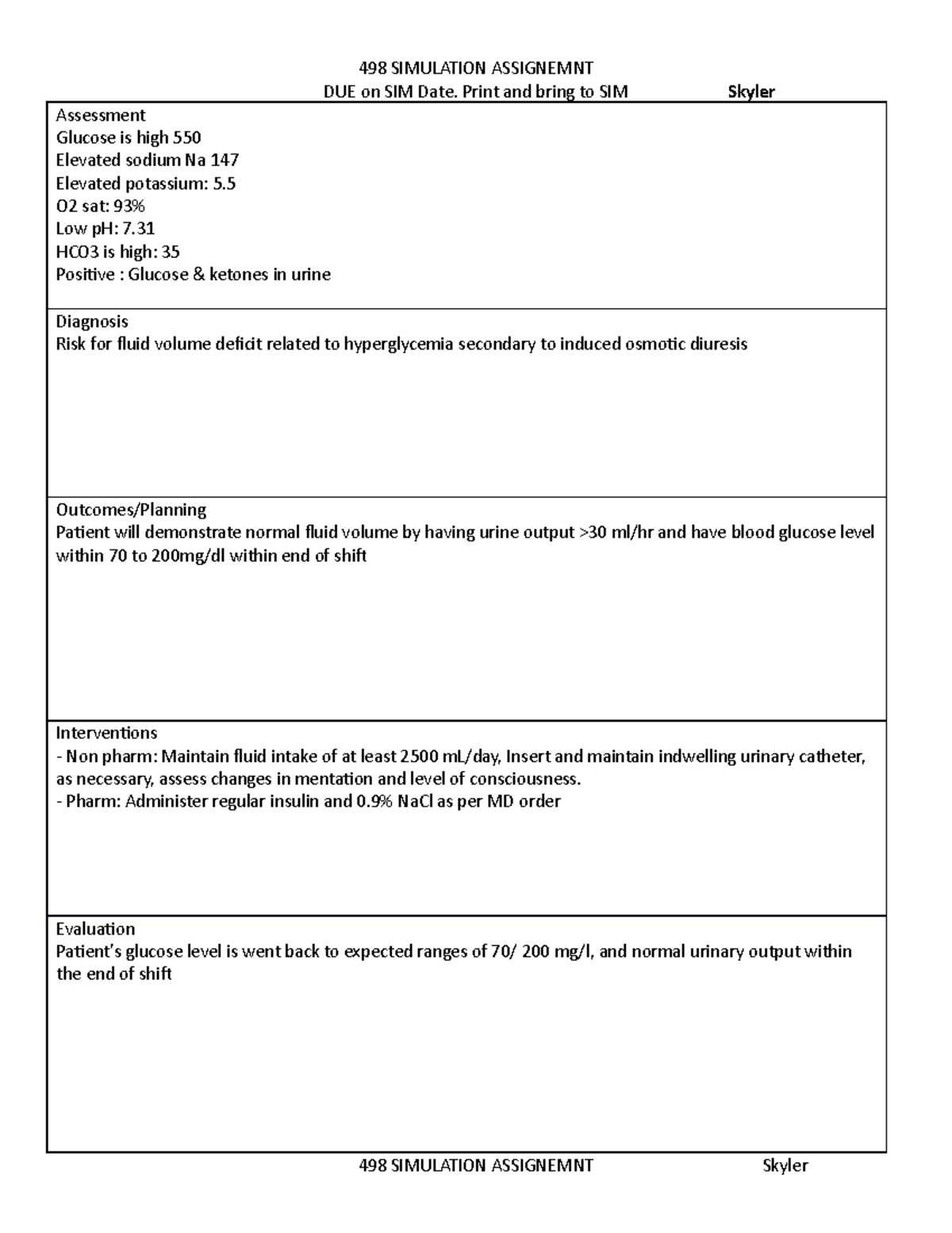 498 Simulation Assignemnt 498 Simulation Assignemnt - 498 SIMULATION ...