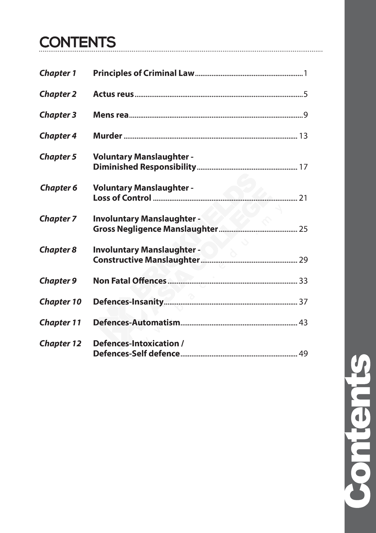 Intro To Criminal Law 2021 - Contents CONTENTS Chapter 1 Principles Of ...