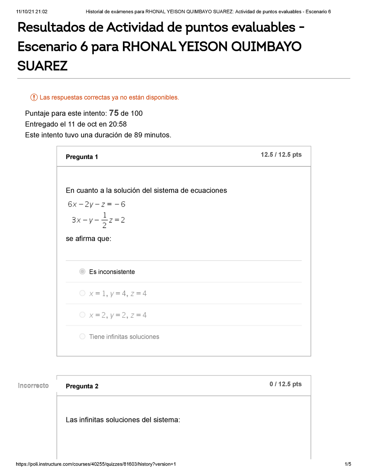 Actividad De Puntos Evaluables Escenario 6 Algebra Lineal