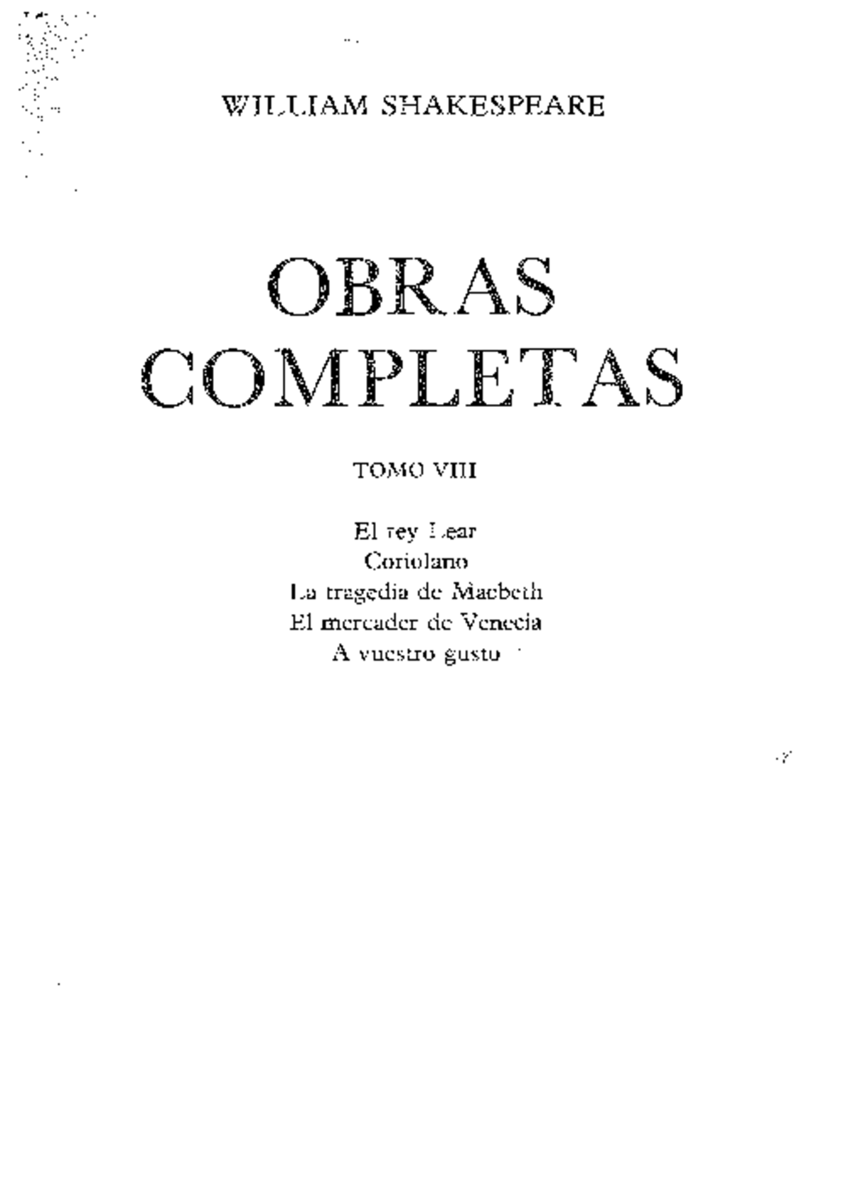 EL REY LEAR 1 - uliiylyiiuli - WILLIAM SHAKESPEARE OBRAS COMPLETAS TOMO ...