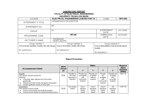 G2 P7 LAB Report EPO562 - Lab report for experiment P7 for Electrical ...