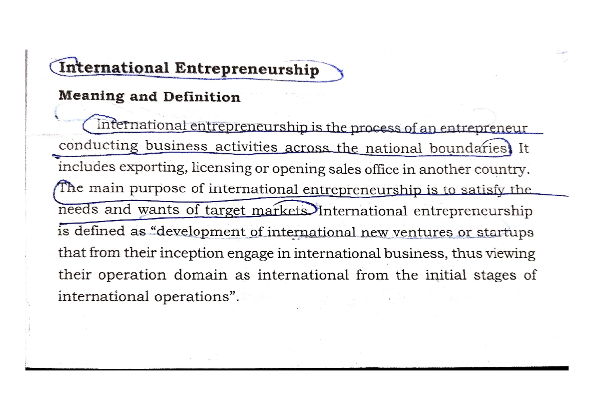 case study on an international entrepreneur