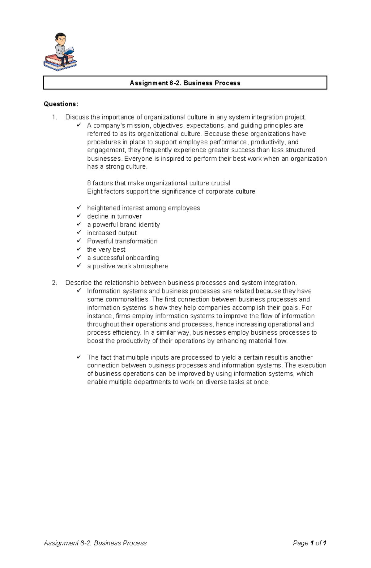 Systems Integration and Architecture 1 - Lecture 11 - Questions ...