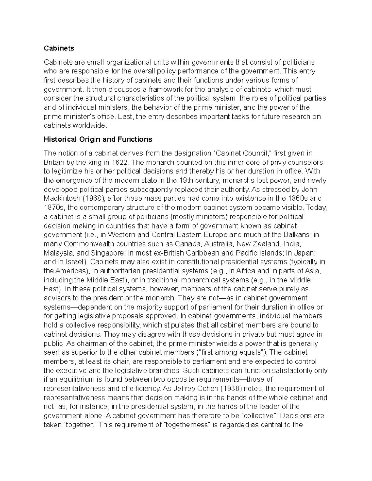 are small organizational units within