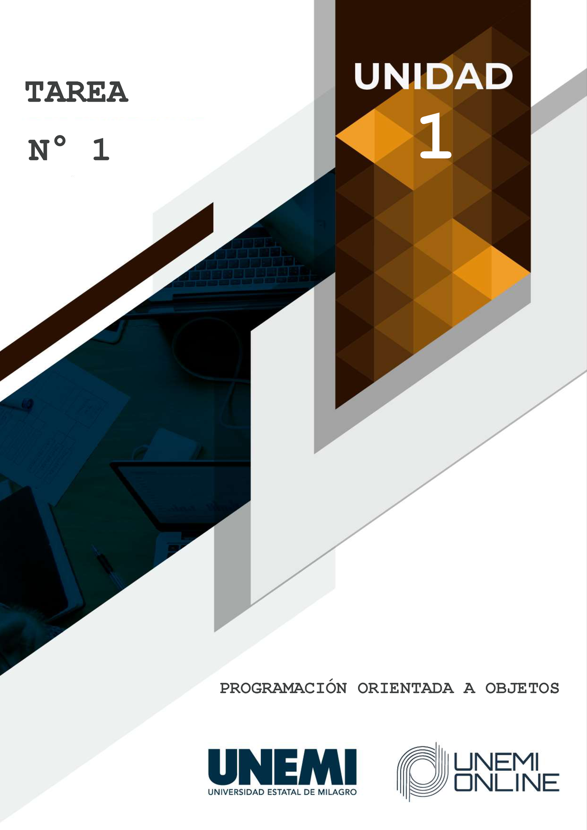 POO 1 - Ayuda - PROGRAMACI”N ORIENTADA A OBJETOS 1 TAREA N∞ 1 2 ...