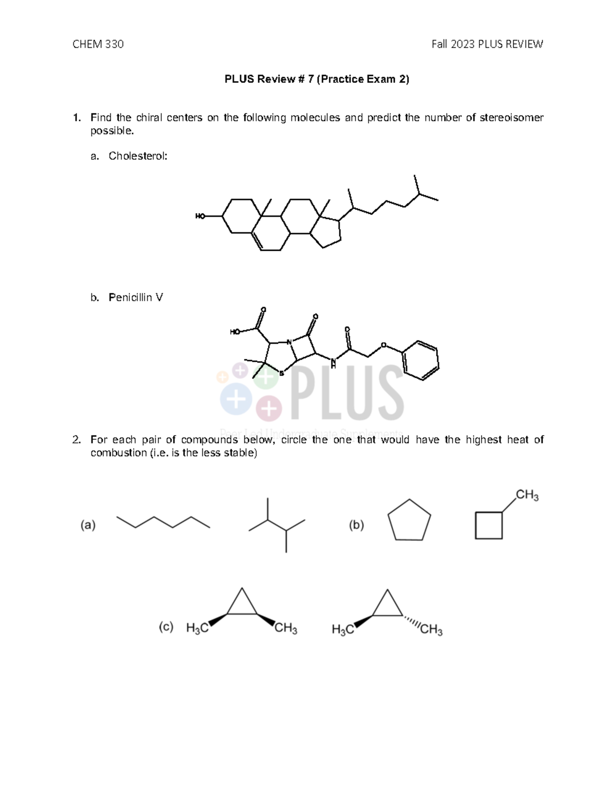 FA23+PLUS+Review+7+%28Practice+Exam+2%29 - PLUS Review # 7 (Practice ...