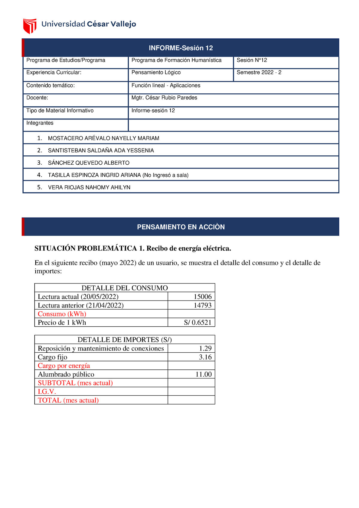 Informe - Grupo 6 - INFORME-Sesión 12 Programa De Estudios/Programa ...