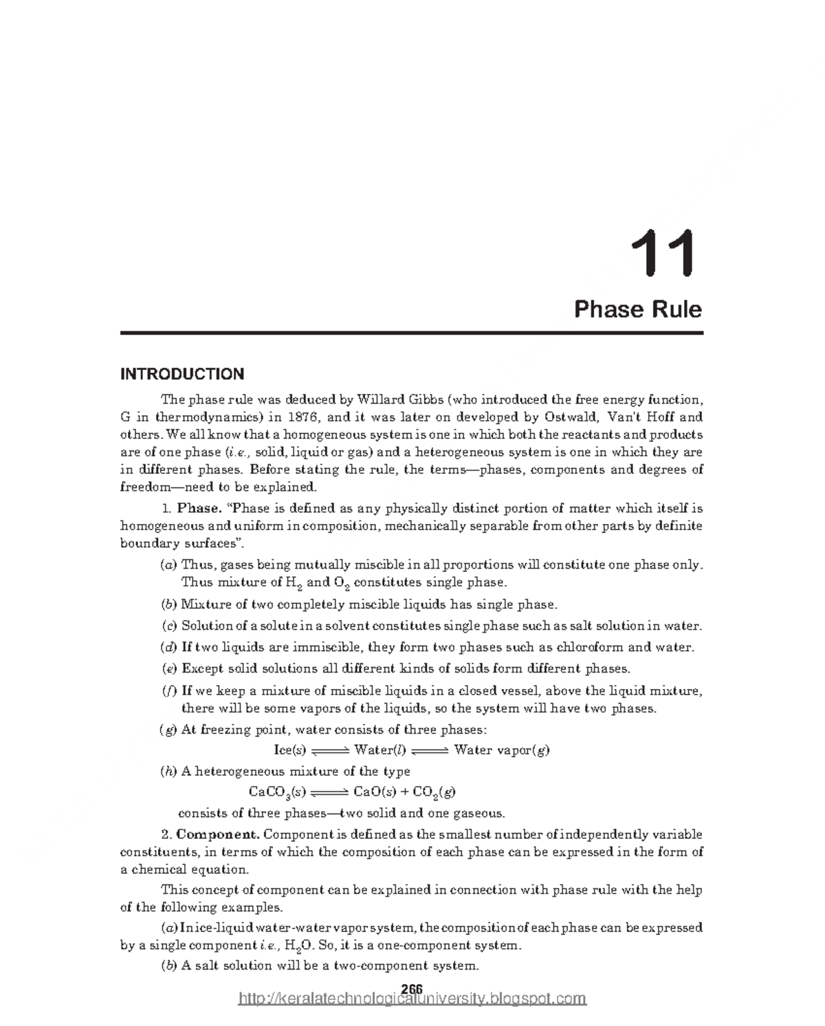 Engineering Chemistry 11- Phase Rule - 11 Phase Rule ####### 266 ...