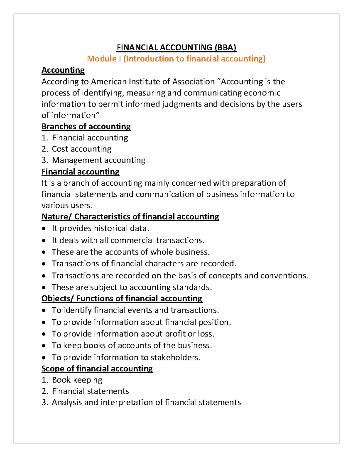 Financial Accounting-FULL Module-BBA - FINANCIAL ACCOUNTING (BBA ...